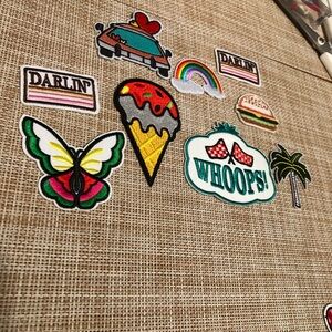 Colorful Embroidered Patch Set